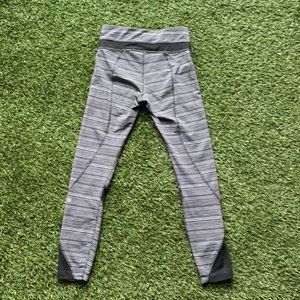 Lululemon leggings black and white stripe